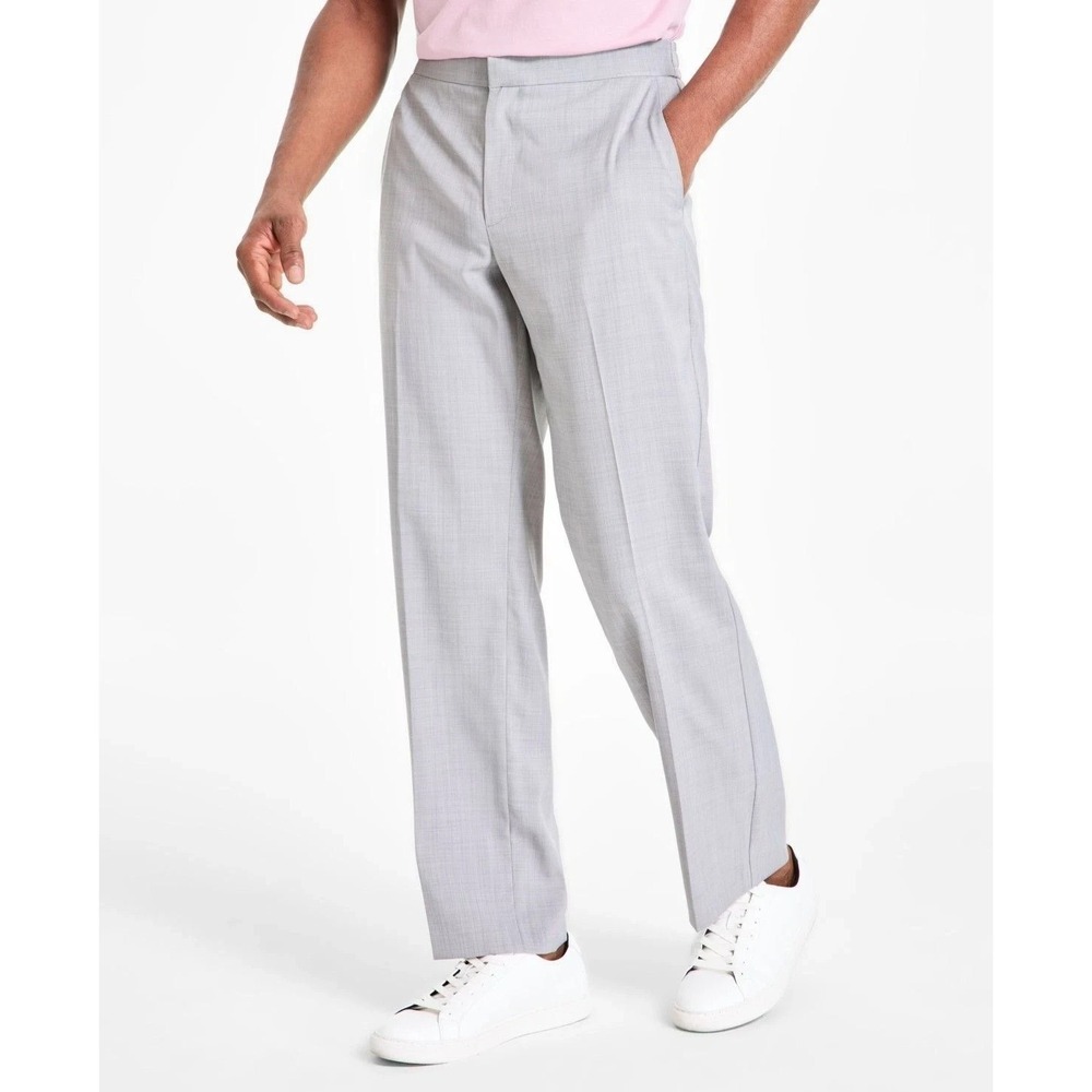 Alfani Mens Lightweight Tropical Suit Pant Wo Grey Heather Size 34X30 NWT